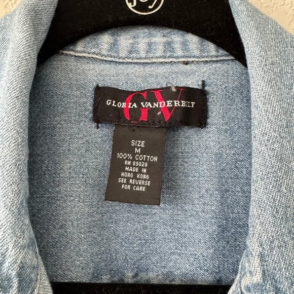 Gloria Vanderbilt - Denim Short Sleeve Dress/Romper - Size M - Perfect Condition - Picture 7 of 7